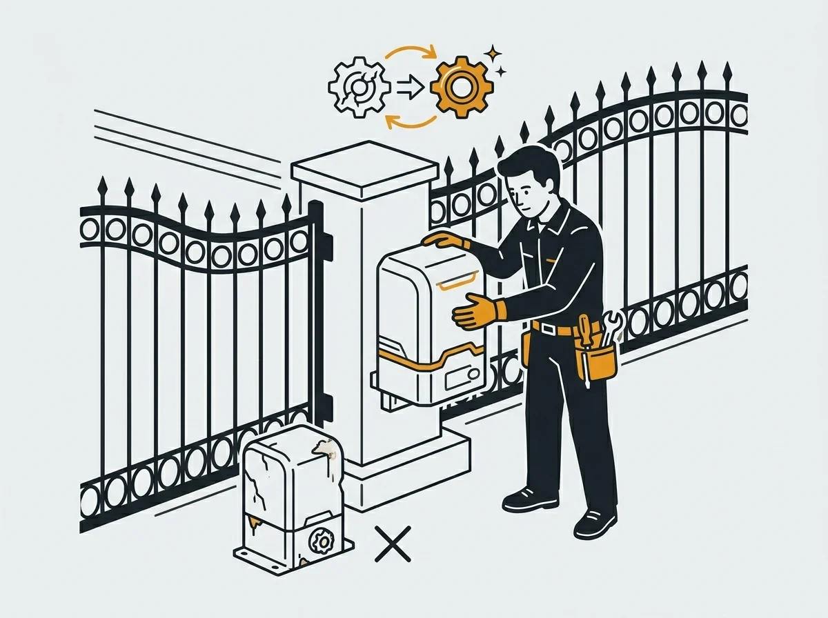 Gate Motor replacement