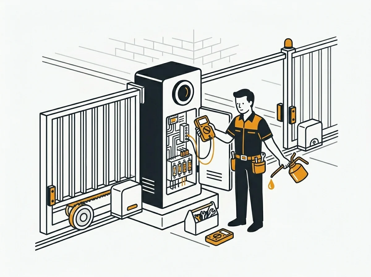 Gate servicing and maintenance