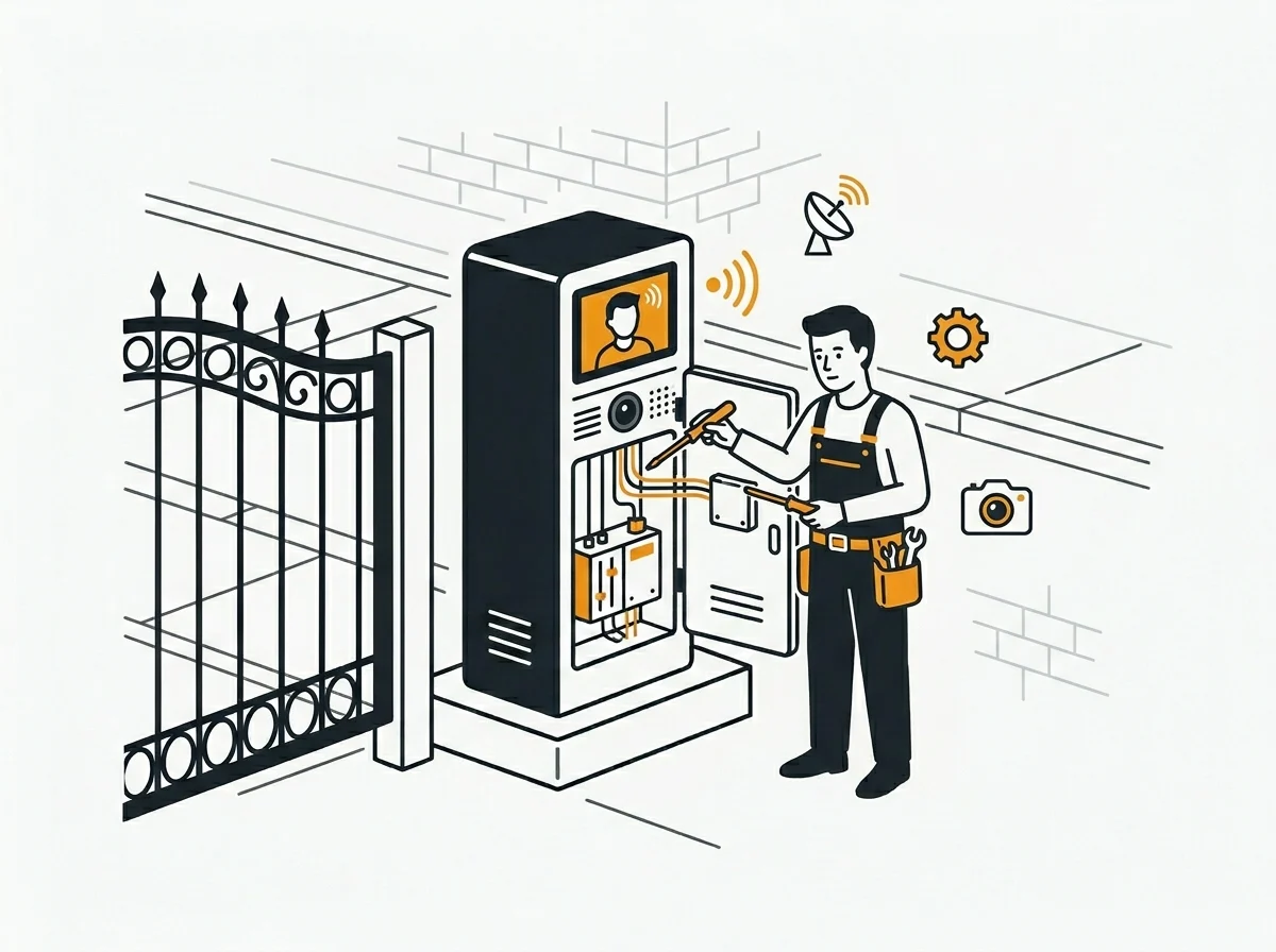 Intercome and video gate